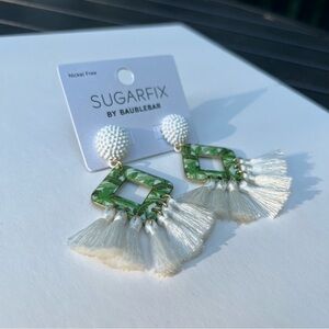 NWT Sugarfix BaubleBar Palm Leaf Earrings